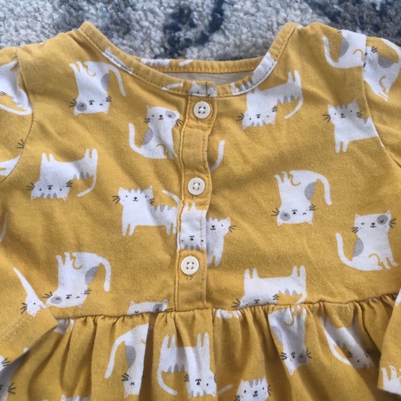 Two Carter’s Long-Sleeve Dresses w/ Diaper Covers - Picture 7 of 8